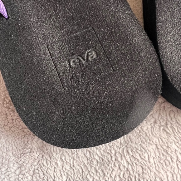 Teva Mush Olowahu Strappy Comfort Flip Flop Sandals Retro Geometric Purple Pink - Picture 7 of 12